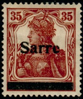 Germania, overprint Sarre