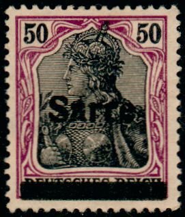 Germania, overprint Sarre