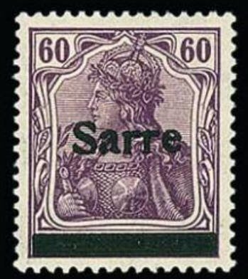 Germania, overprint Sarre