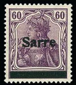 Stamp, Germania, overprint Sarre, Germany, Saarland,  