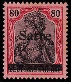 Germania, overprint Sarre