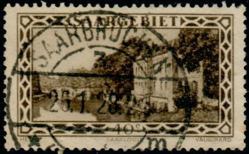 Stamp, Vauban barracks in Saarlouis, Germany, Saarland,  , Parks, Buildings