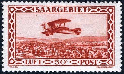 Plane flying Saarbrücken