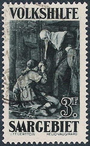 Ste Odile giving drink to a passenger
