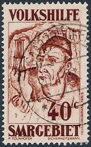 Stamp, Miner, Germany, Saarland,  