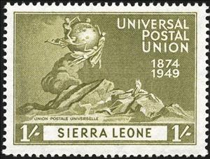 Stamp, Monument, Bern, Sierra Leone,  , UPU