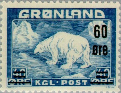 Polar Bear (Ursus maritimus) - Overprinted
