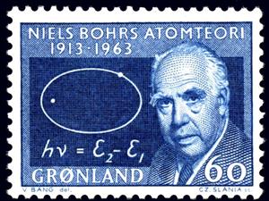 Stamp, Bohr, Niels, Greenland,  , Famous People, Commemoration, Naturalists, Nobel Laureates