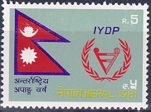 National flag & IYDP badge