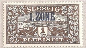 Stamp, Coat of Arms - Slesvig, Germany, Local Post,  