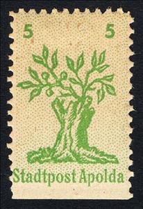Stamp, Tree stub, Germany, Local Post,  