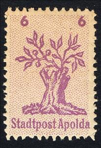 Stamp, Tree stub, Germany, Local Post,  