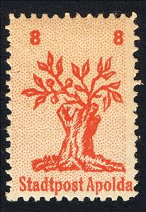 Stamp, Tree stub, Germany, Local Post,  