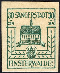 Stamp, Finsterwalde, Germany, Local Post,  