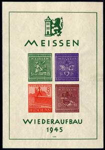 Souvenir Sheet, Wiederaufbau, Germany, Local Post,  