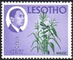 King Moshoeshoe II and corn