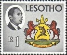 King Moshoeshoe II and Coat of Arma