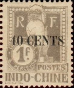 Stamp, Dragon of Angkor, French Indochina,  , Sculptures, Temples