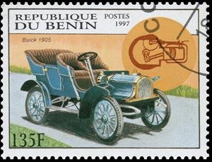 Stamp, Buick, 1905, Benin,  , Vehicles, Cars