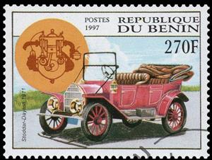 Stamp, Stoddar-Dayton, 1911, Benin,  , Vehicles, Cars