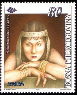 Stamp, Bahrija Nuri Hadzic, Bosnia and Herzegovina,  , C.E.P.T., Europe