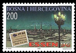 Stamp, Essen '96, Bosnia and Herzegovina,  