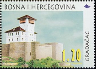 Stamp, Gradacac, Bosnia and Herzegovina,  