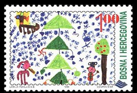 Stamp, New Year '99., Bosnia and Herzegovina,  