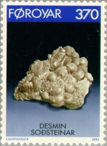Stamp, Stilbite, Faroe Islands,  , Minerals
