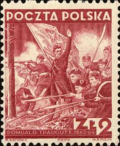 Stamp, Romuald Traugutt, Poland,  