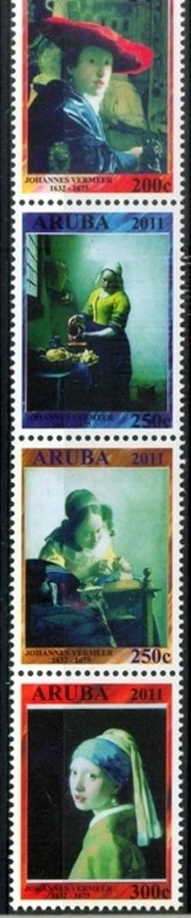 Strip of 4, Paintings by Jan Vermeer (1632-75)