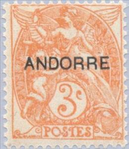 Stamp, Overprint, Andorra, French Administration,  , Measuring Instruments