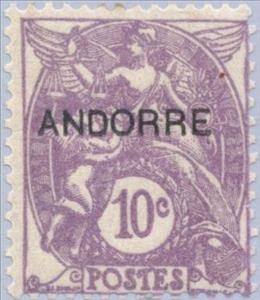 Stamp, Overprint, Andorra, French Administration,  , Measuring Instruments