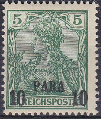 overprint on "Germania"