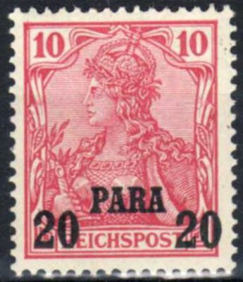 overprint on "Germania"