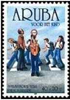 Stamp, International Day of the  Volontary Help, Aruba,  