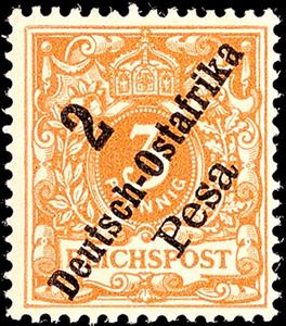 Stamp, overprint on Reichpost, Germany, Colonies and Post Abroad,  
