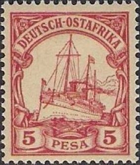 Stamp, SMS Hohenzollern, Germany, Colonies and Post Abroad,  