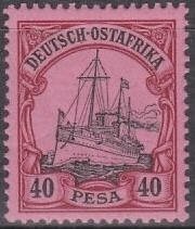 Stamp, SMS Hohenzollern, Germany, Colonies and Post Abroad,  