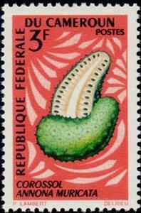 Stamp, Soursop, Cameroun,  , Fruits