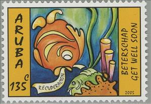Stamp, Greetings, Aruba,  