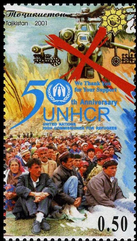 Refugees and symbolic picture