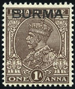 Stamp, King George V Overprint, Myanmar,  , Kings