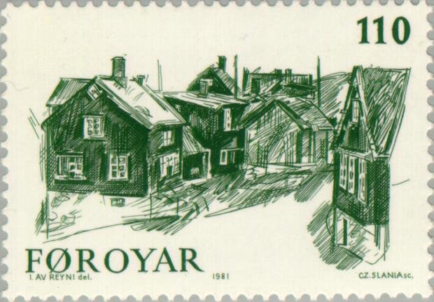 Tinganes in old town Tórshavn