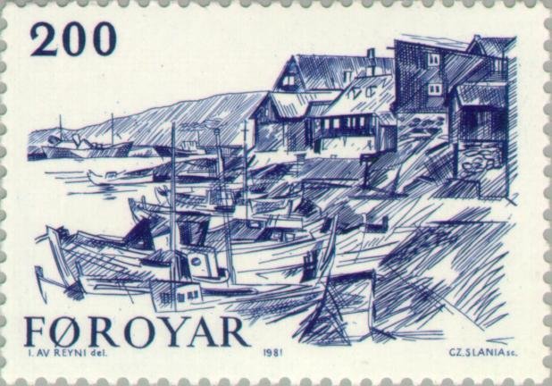 Tinganes in old town Tórshavn