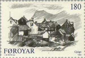 Stamp, Villages on Faeroer, Faroe Islands,  , Landscapes