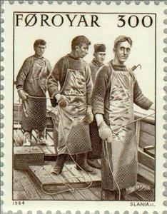 Stamp, Fishing, Faroe Islands,  , Fishery