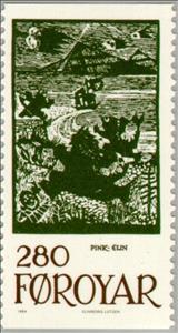 Stamp, Fairy tales, Faroe Islands,  , Culture, Fairy Tales