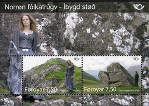 Souvenir Sheet, NORDEN: Nordic mythology (III), Faroe Islands,  , Mythology, Norden
