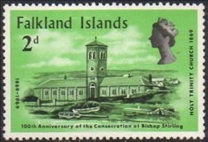 Stamp, Holy Trinity Church, Falkland Islands,  